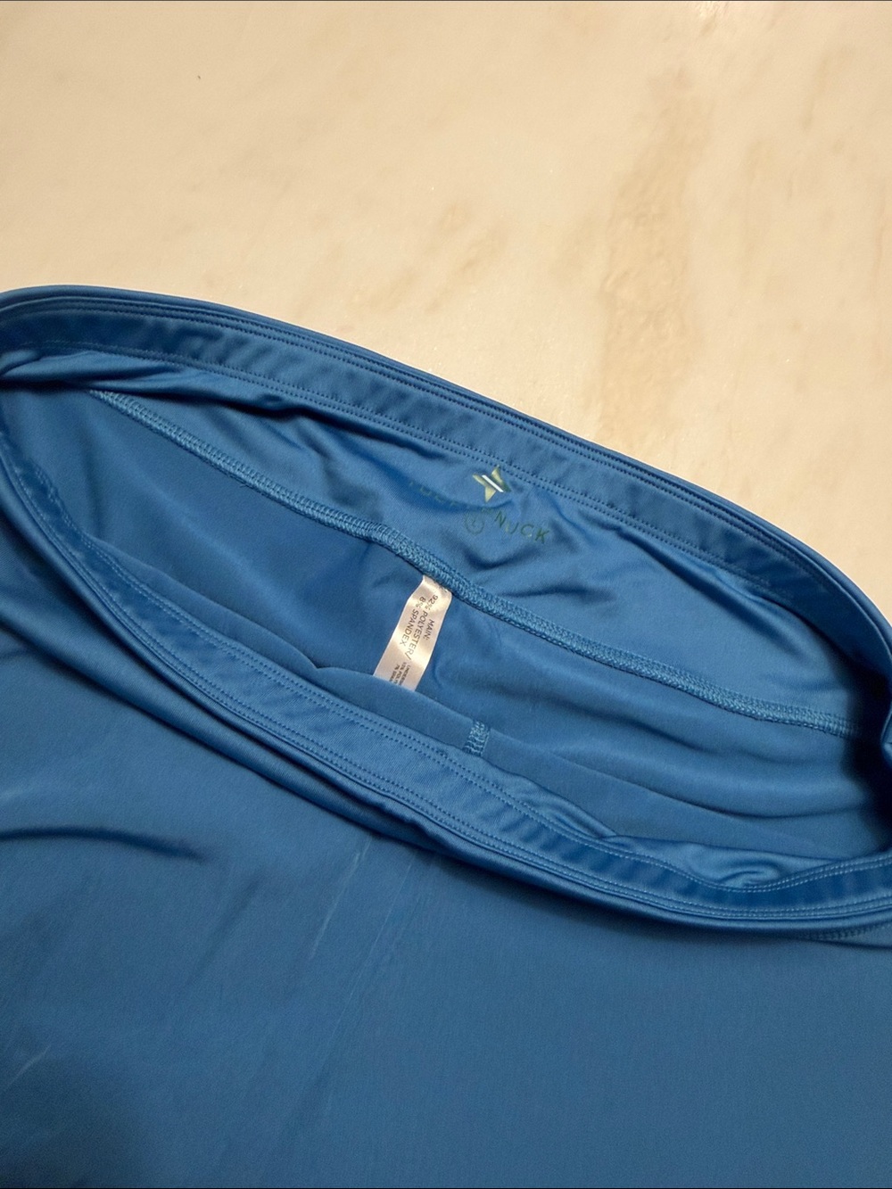 Tuckernuck Blue Scalloped Hem Athletic Shorts - Picture 4 of 5